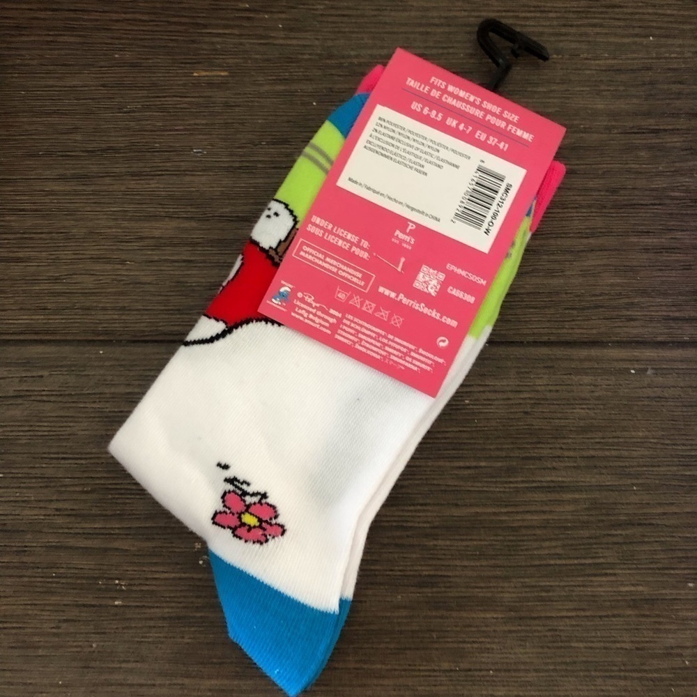 The Smurfs white smurfit Woman’s Crew socks - Picture 3 of 4